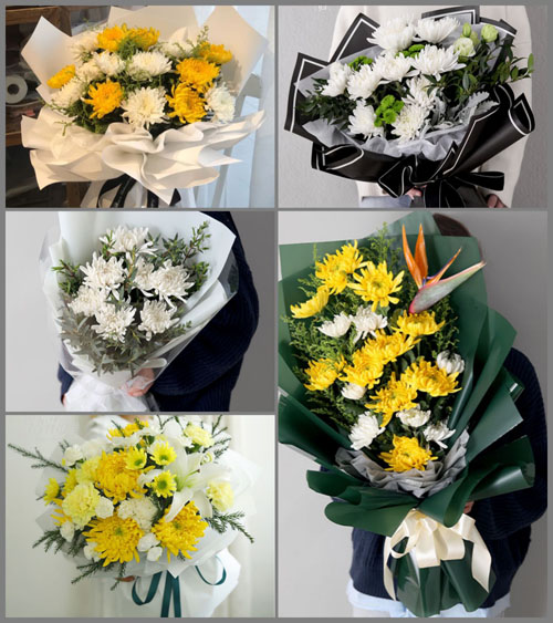 辽宁抚顺东洲区碾盘乡白事花束代送